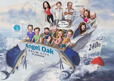 corporate-deal-cartoon-award-tombstone-caricature-gift-giggleface-Angel_Oak