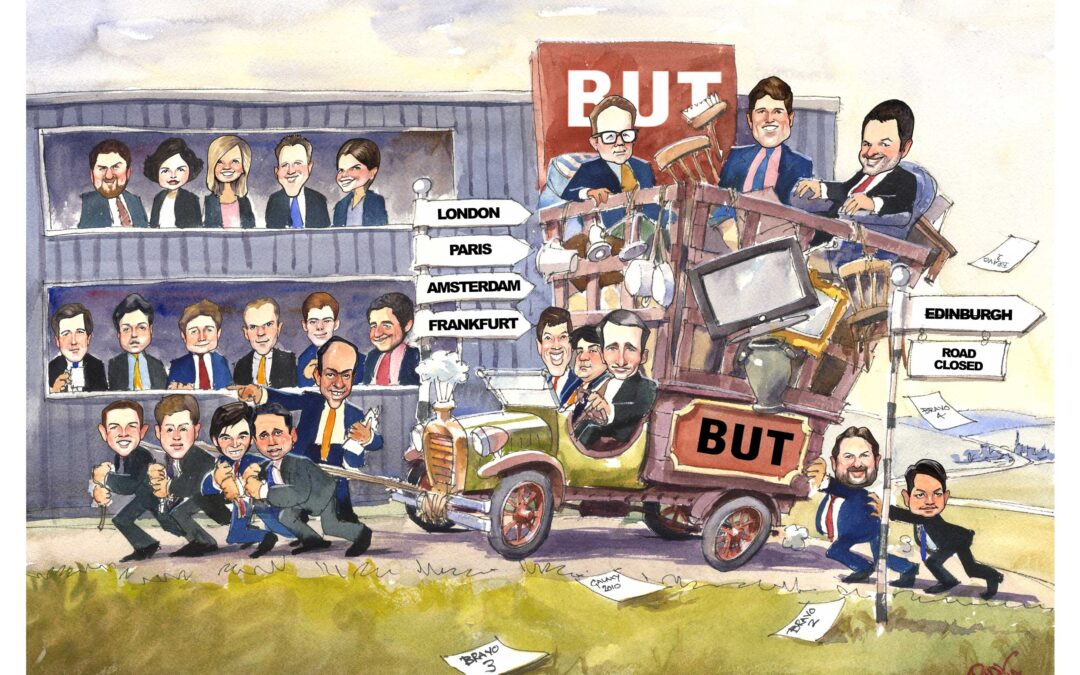 corporate-deal-cartoon-award-tombstone-caricature-gift-giggleface-BUT-GoldmanSachs